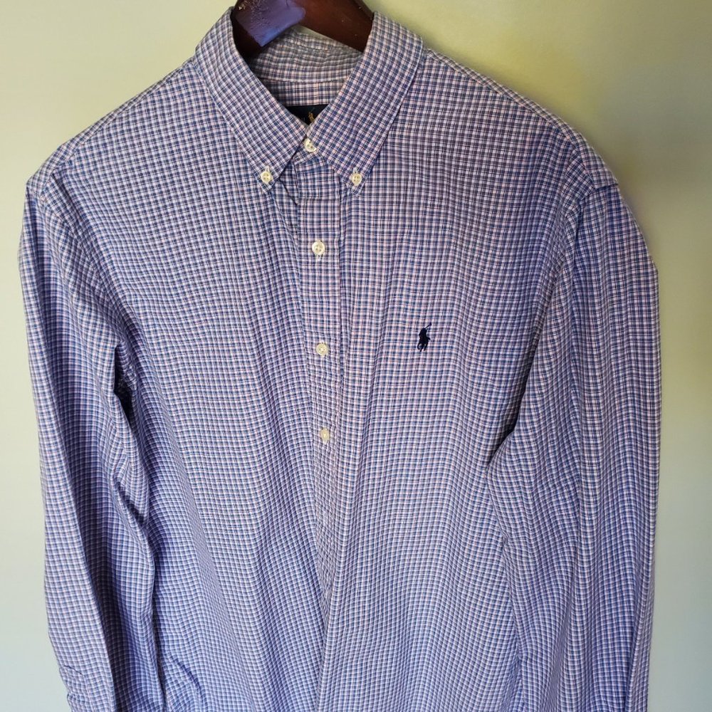 Ralph Lauren polo button down collar casual dress shirt (L)